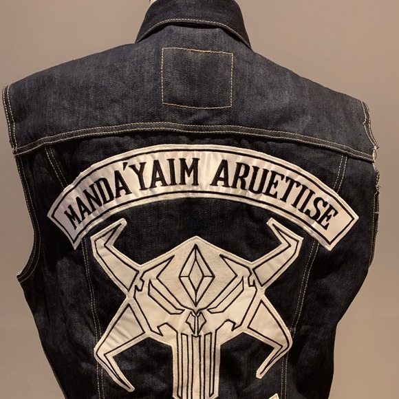 Large Levi’s denim vest dark blue - Picture 10 of 12